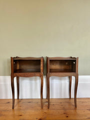 Pair of Vintage French Wavy Bedside Tables